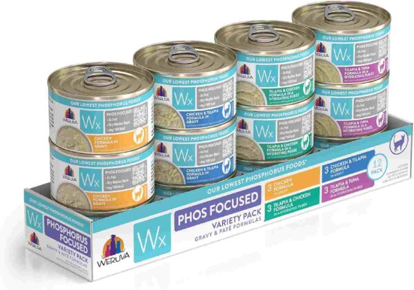 Weruva Wx Phos Focused Pate & Gravy Formulas Variety Pack
