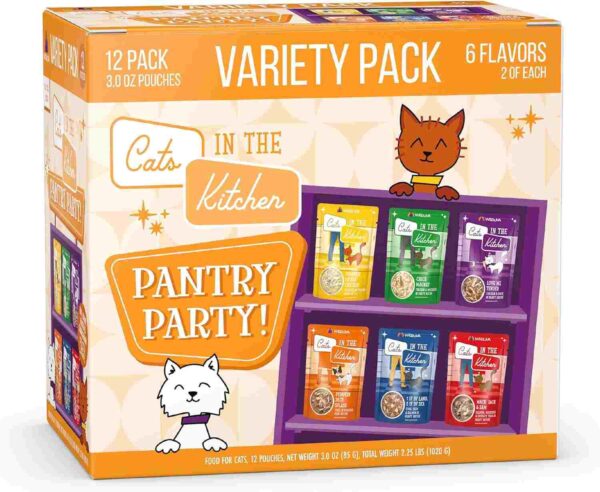 Weruva Pantry Party Pouch Variety Pack in Gravy Cat Food
